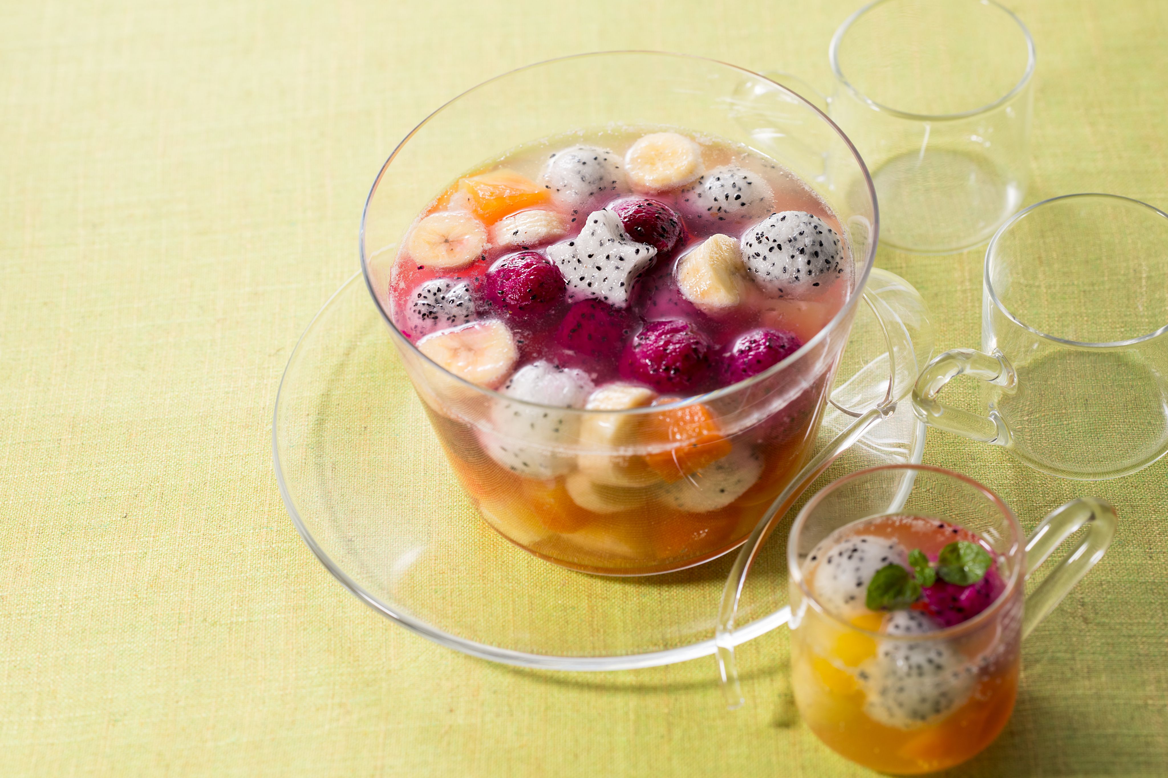 紅白ドラゴンフルーツのフルーツポンチ