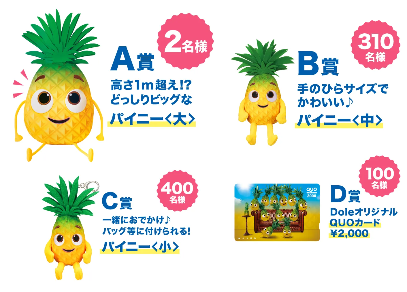 パイニー推しキャンペーン賞品