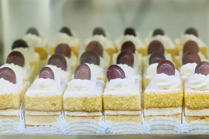 ブドウのショートケーキ