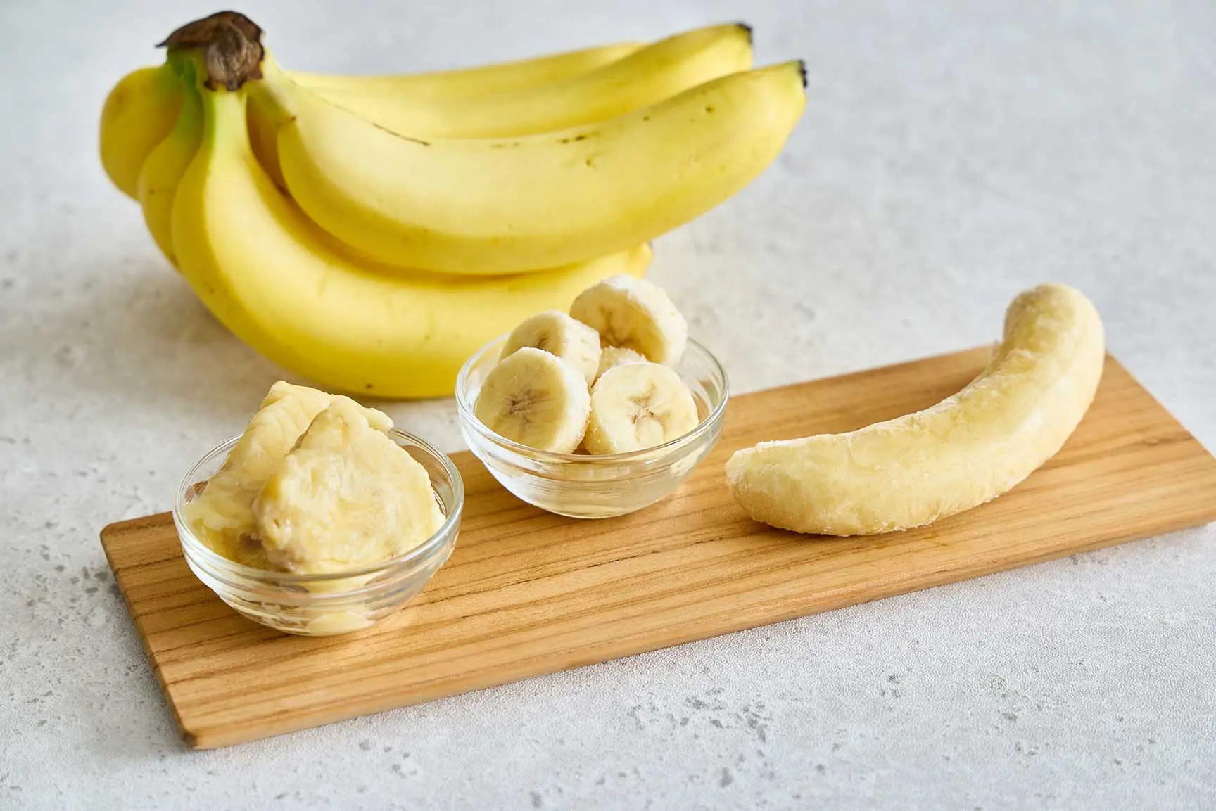 バナナと3種の冷凍保存方法