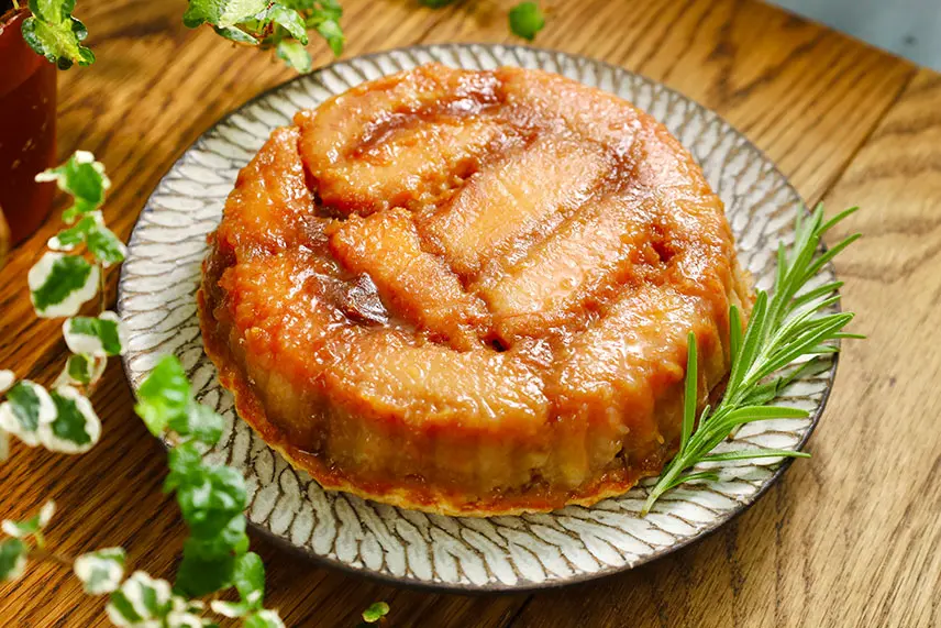 バナナのタルトタタン風の完成