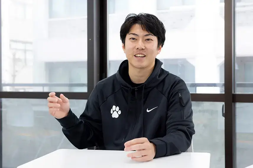 立命館大学体育会アメリカンフットボール部・PANTHERS(パンサーズ)の前主務の三嶋大翔さん