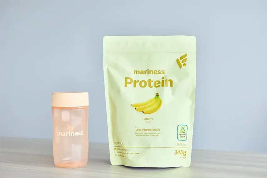 marinessブランドから発売された、もったいないバナナを使ったプロテイン