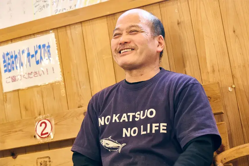 豪快な笑顔が印象的な田中さん