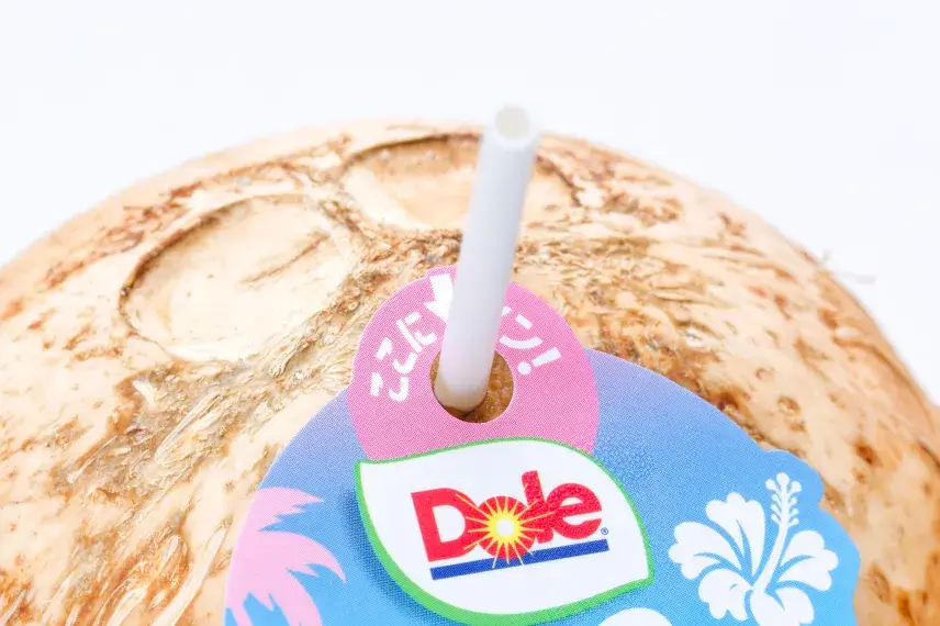 付属のストローを軽く挿すだけで、驚くほど簡単にプスッと通ります。