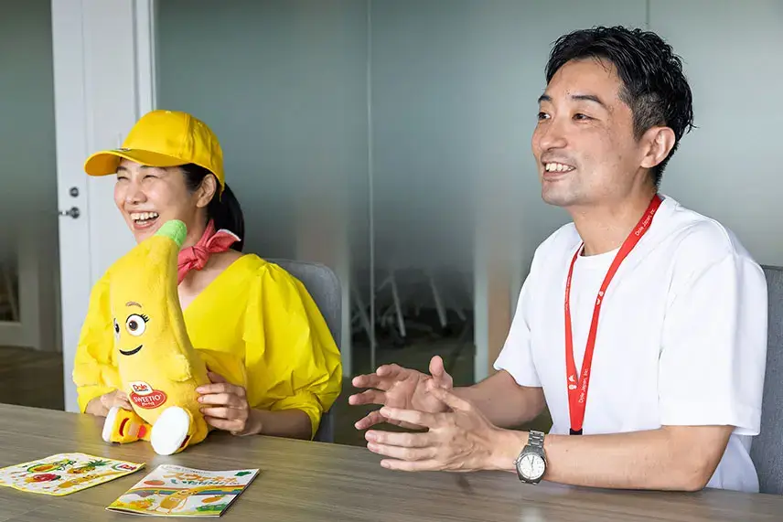 インタビュー中の様子